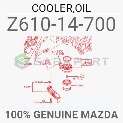 102020004-اویل کولر موتور مزدا 3 قدیم, مزدا 3 نیو-سازنده مزدا-1