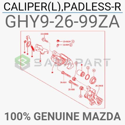 103030079-کالیپر ترمز مزدا 6-سازنده مزدا-1