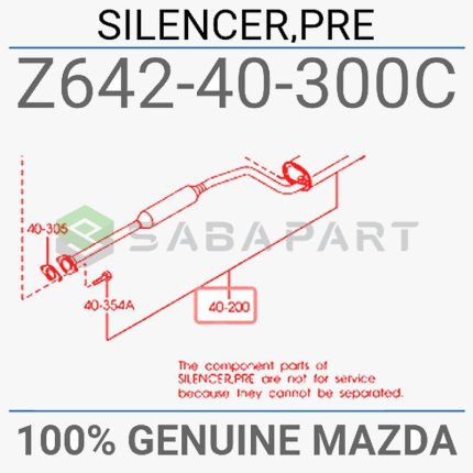 104020003-اگزوز کامل مزدا 3 قدیم تیپ 1-سازنده مزدا-1