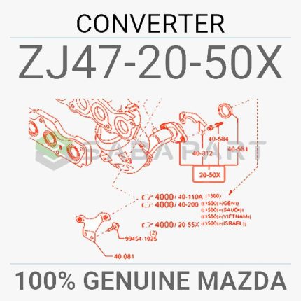 107020003-منیفولد دود مزدا 2-سازنده مزدا-1