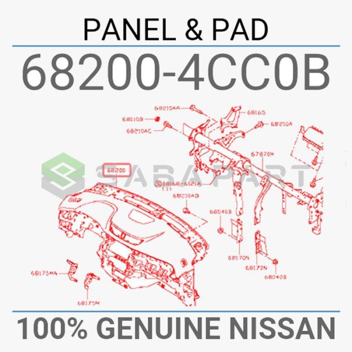 202040003-داشبورد نیسان ایکس تریل منطقه آزاد-سازنده نیسان-1