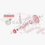 203050029-یاتاقان ثابت استاندارد نیسان قشقایی-سازنده نیسان-1