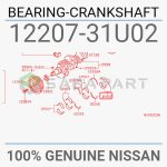 204020069-یاتاقان ثابت گرید 2 نیسان ماکسیما-سازنده نیسان-1